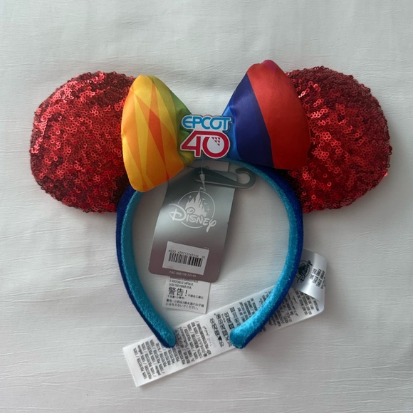 NWT - Epcot 40 Minnie Mouse ears - Picture 1 of 4